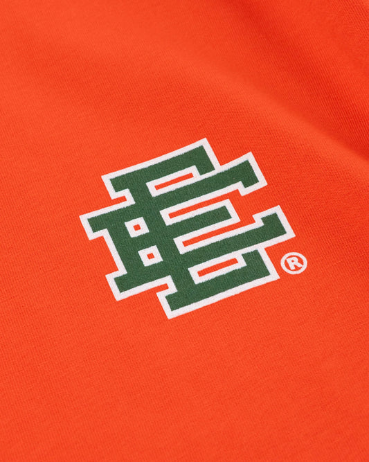 Eric Emanuel Basic T Shirt Orange with Green