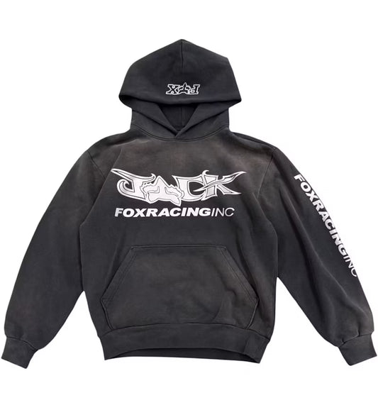 Travis Scott Fox Racing Hoodie Black