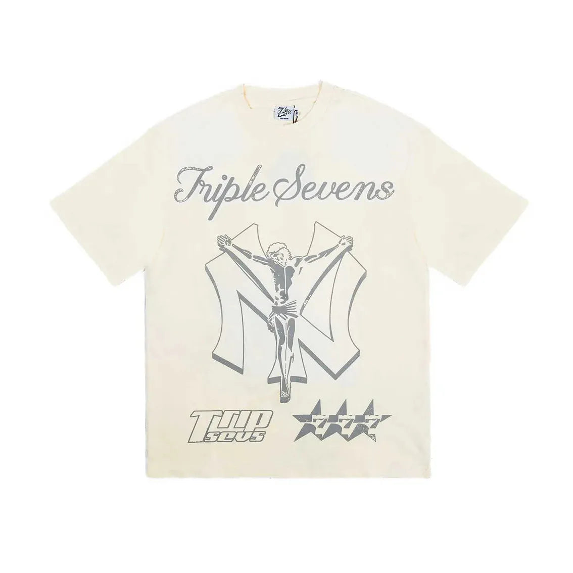 Triple Sevens NY Savior Tee Cream-Empxre Boutique