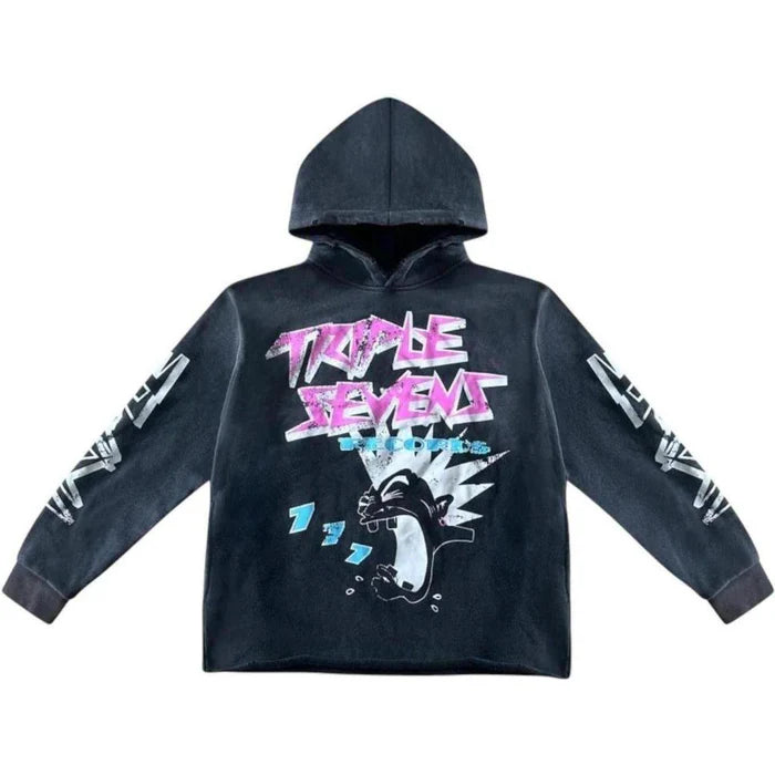 Triple Sevens	Rockstar Hoodie Black