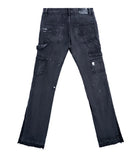 Triple Sevens x Sniper Gang Flared Denim Black-Empxre Boutique