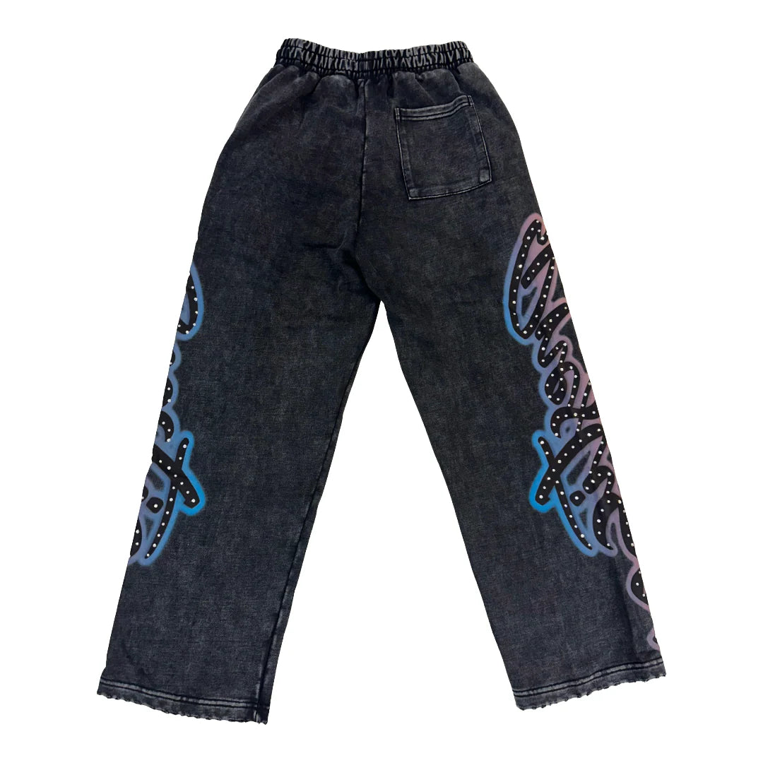 Prestige Angel Sweatpants Black Blue-Empxre Boutique