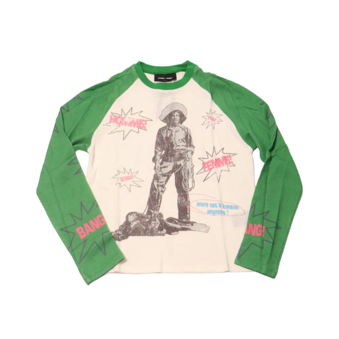 Homme Femme Top Gun Thermal White Green-Empxre Boutique