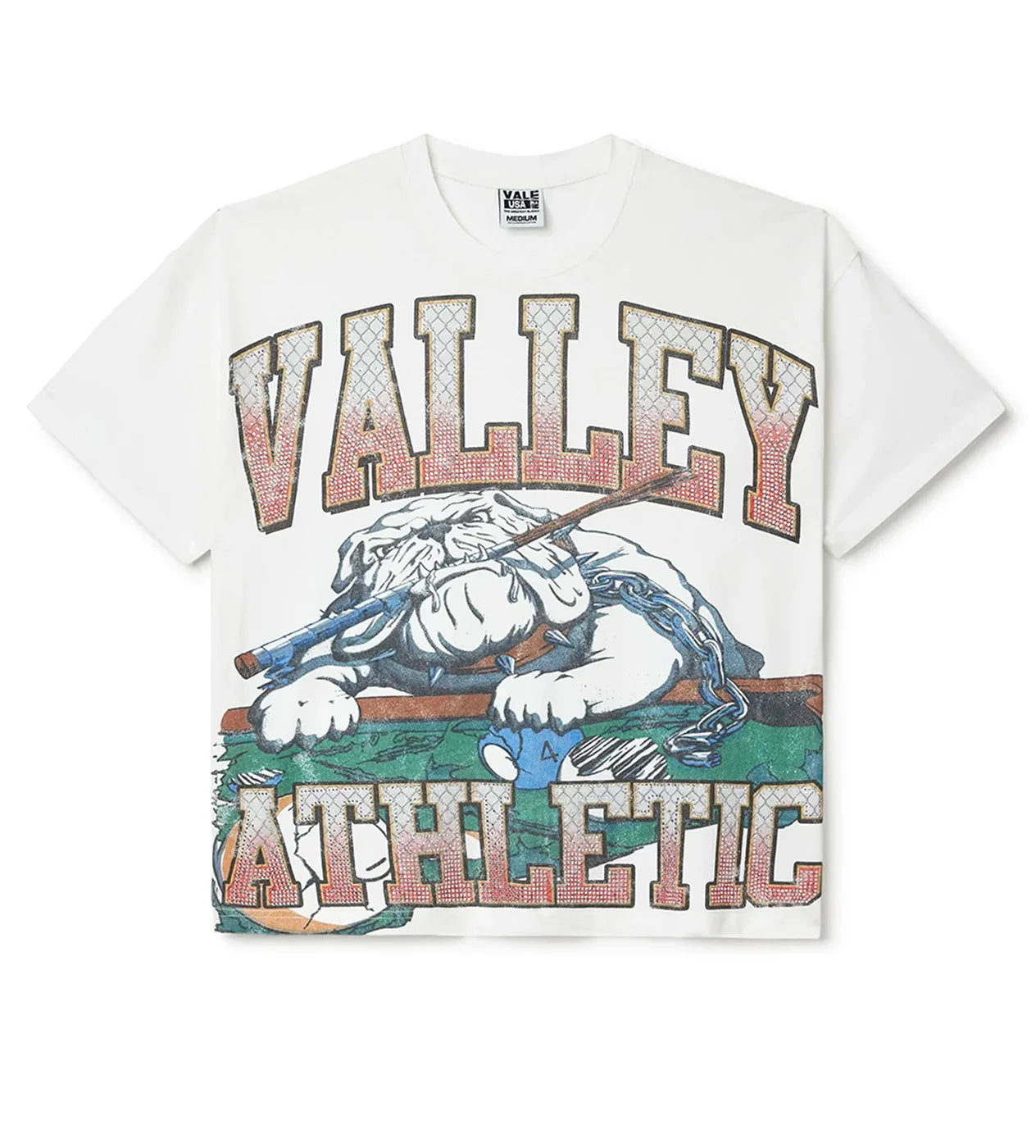 Vale Forever Polo Bling Tee White-Empxre Boutique
