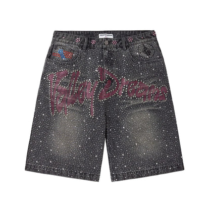 Vale Forever Black Iced Out Jorts