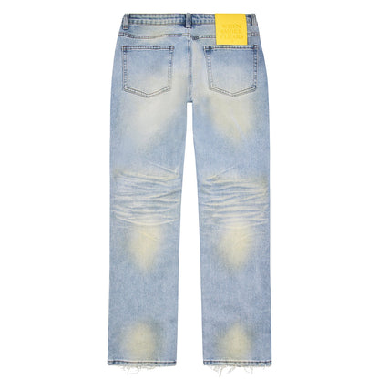 When Smoke Clears Diamond Denim Light Blue Wash/Black-Empxre Boutique