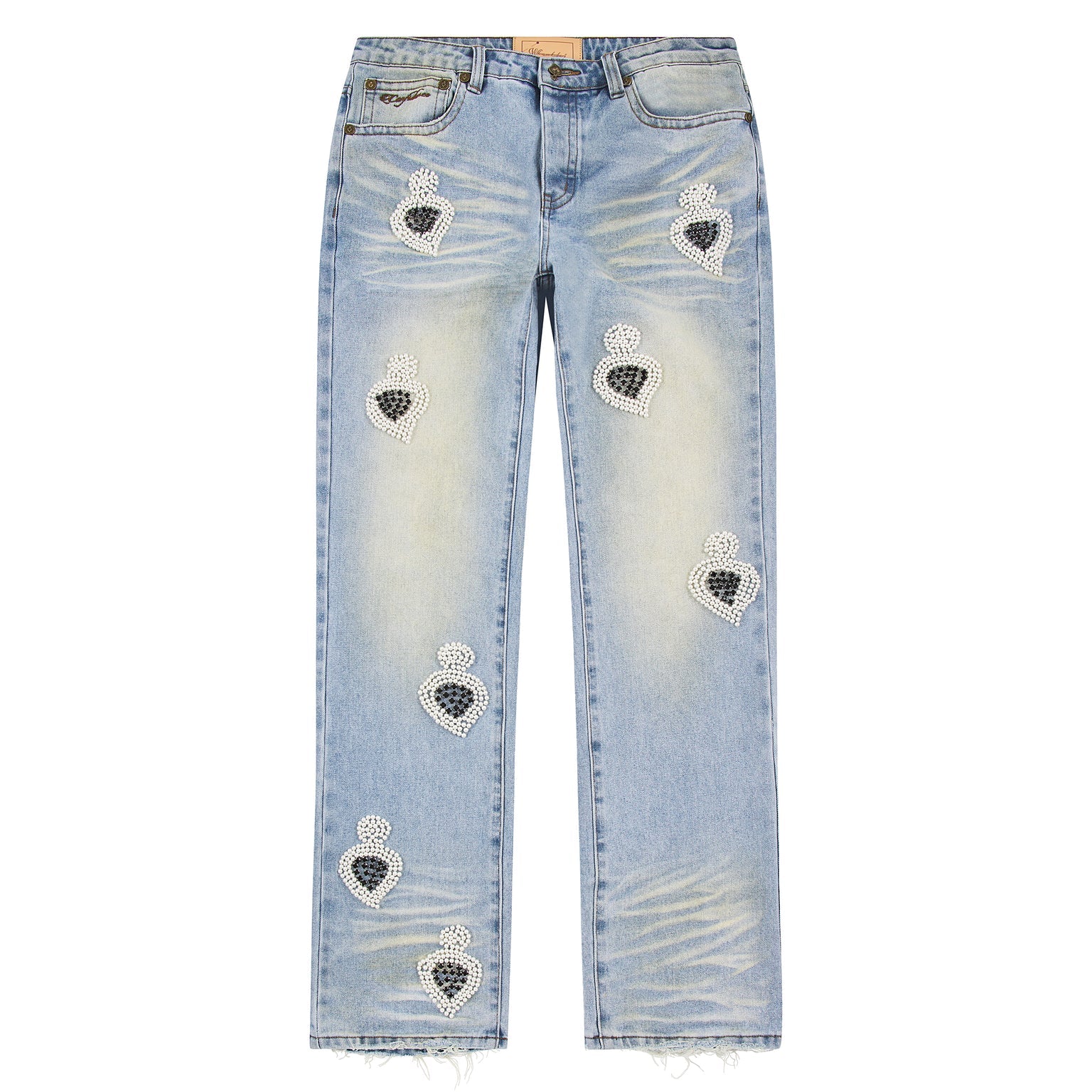 When Smoke Clears Diamond Denim Light Blue Wash/Black-Empxre Boutique