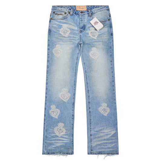 When Smoke Clears Diamond Denim Light Blue Wash/Clear-Empxre Boutique
