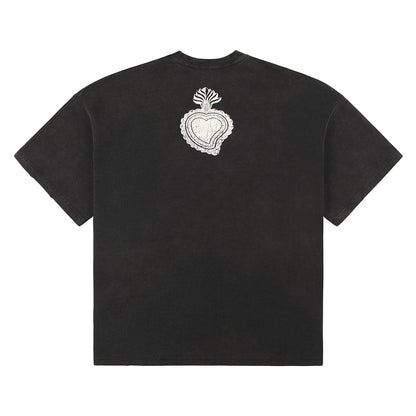When Smoke Clears Off Black/Bone Diamond Tee-Empxre Boutique