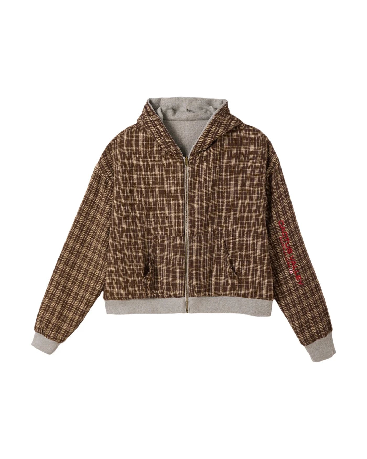 AZVA Studios Split Tone Reversible Zip Up