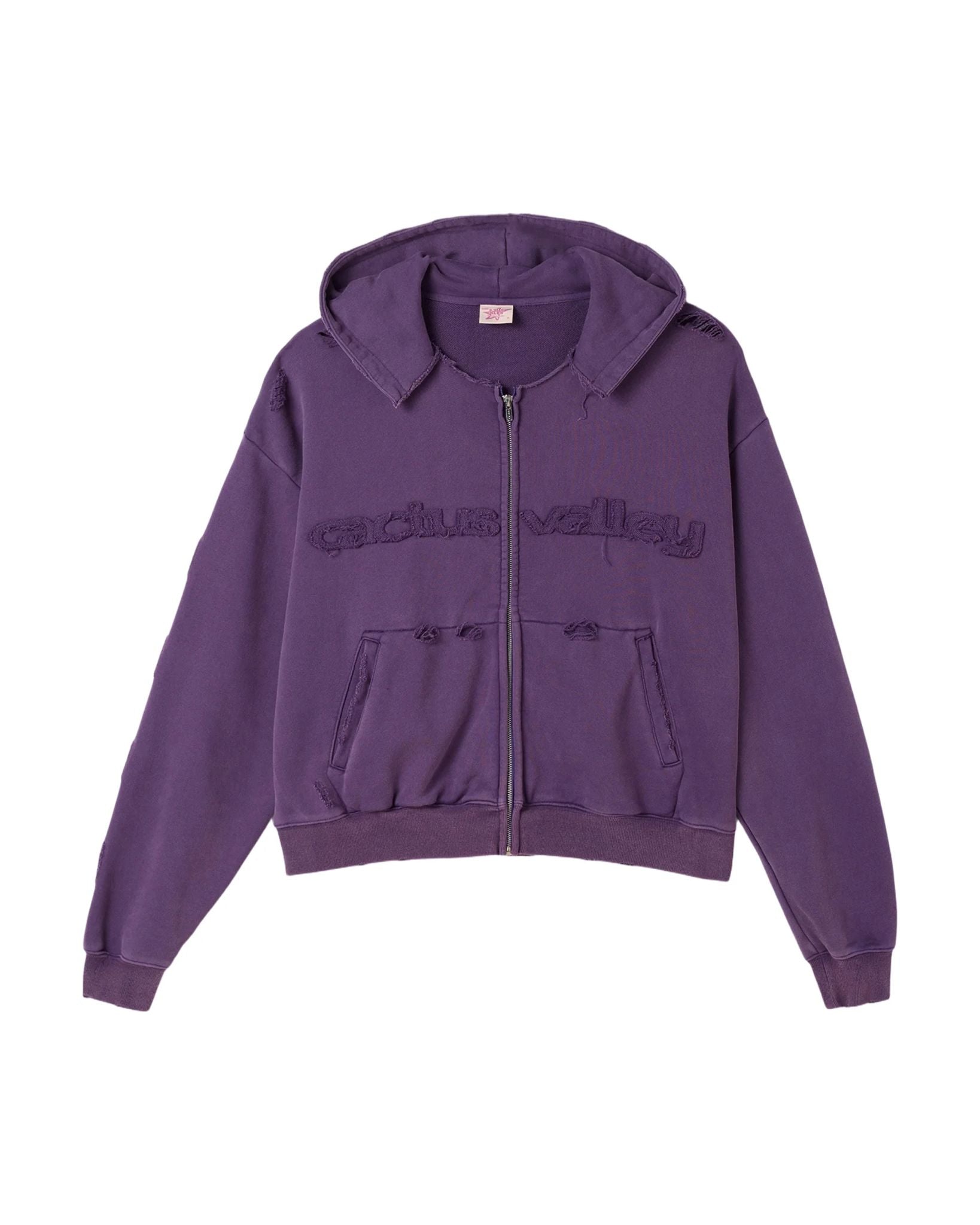 AZVA Studios Plum Zip Up