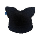 Arkyve Black Crochet Cat Hat