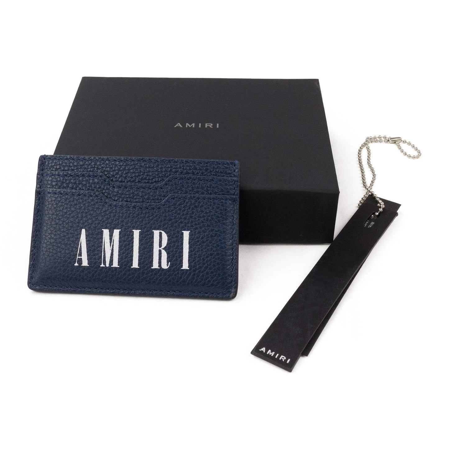 Amiri Navy Leather Bandana Cardholder-Empxre Boutique