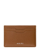 Amiri Brown Iconic Emblem Leather Cardholder-Empxre Boutique