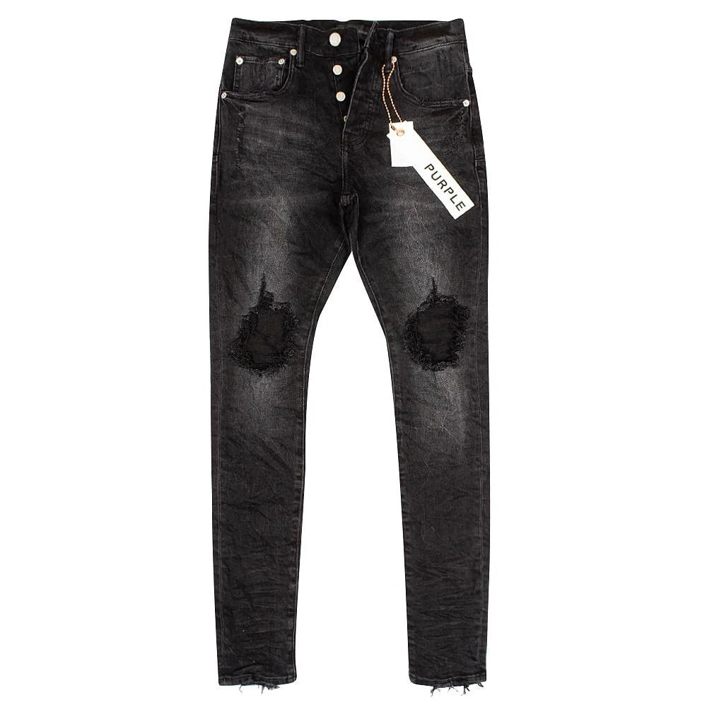 Purple Brand Black Wash Blowout Jeans