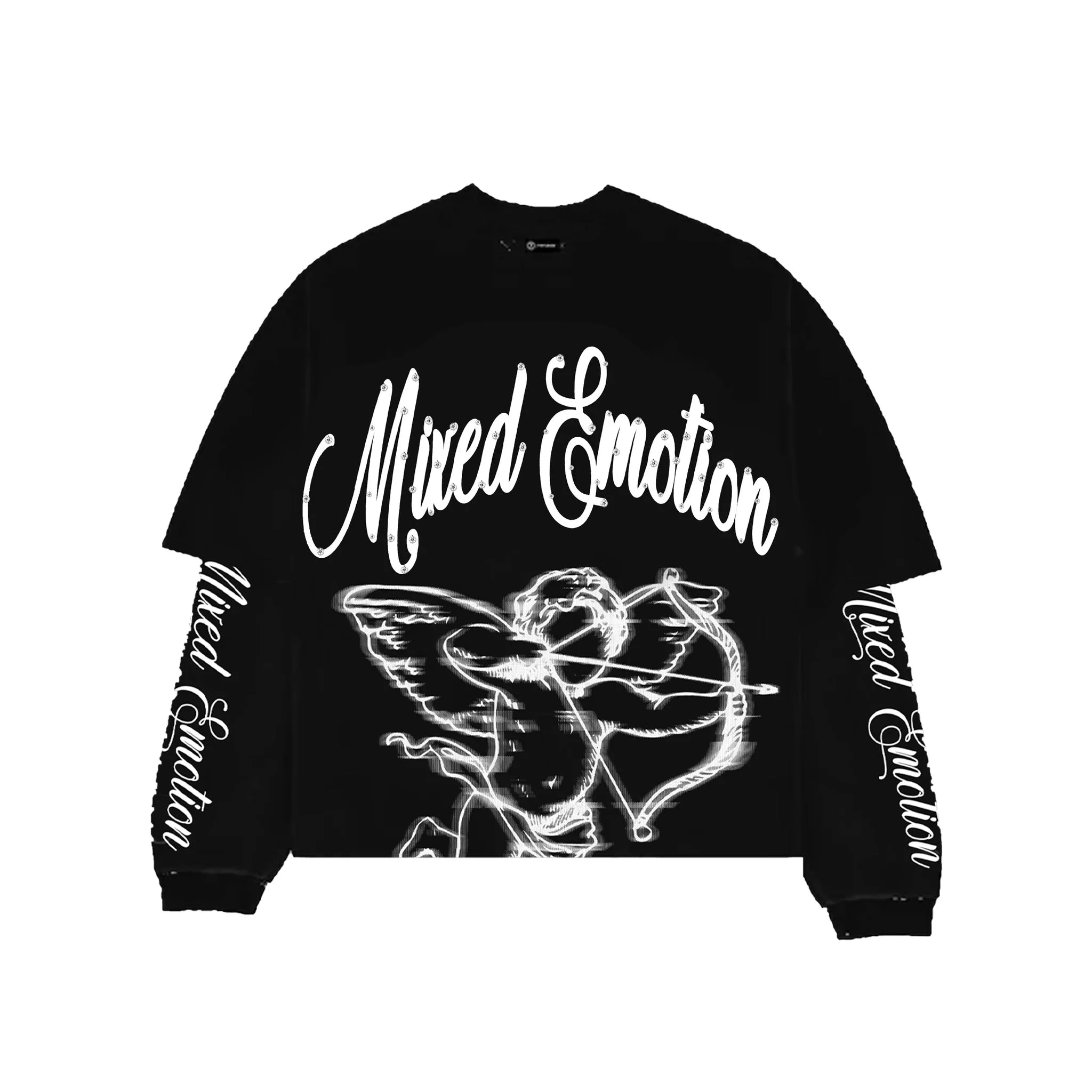 Mixed Emotions Black Blur Thermal Long Sleeve-Empxre Boutique