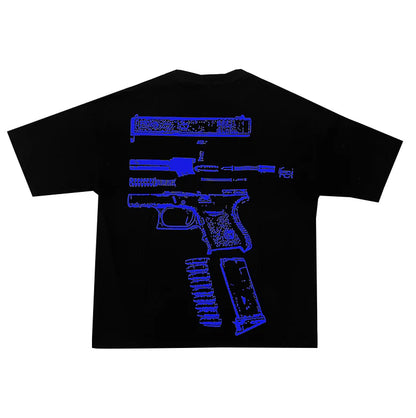 Kixkz Clothing In Glock We Trust Tee Black/Blue-Empxre Boutique