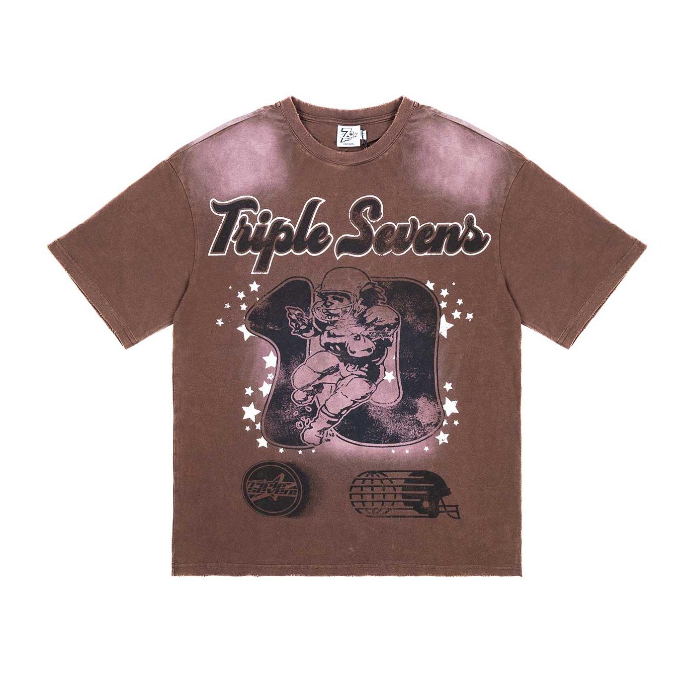 Triple Sevens All Star T-Shirt Brown-Empxre Boutique