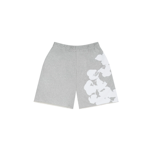 Denim Tears Big Cotton Wreath Sweat Shorts Grey