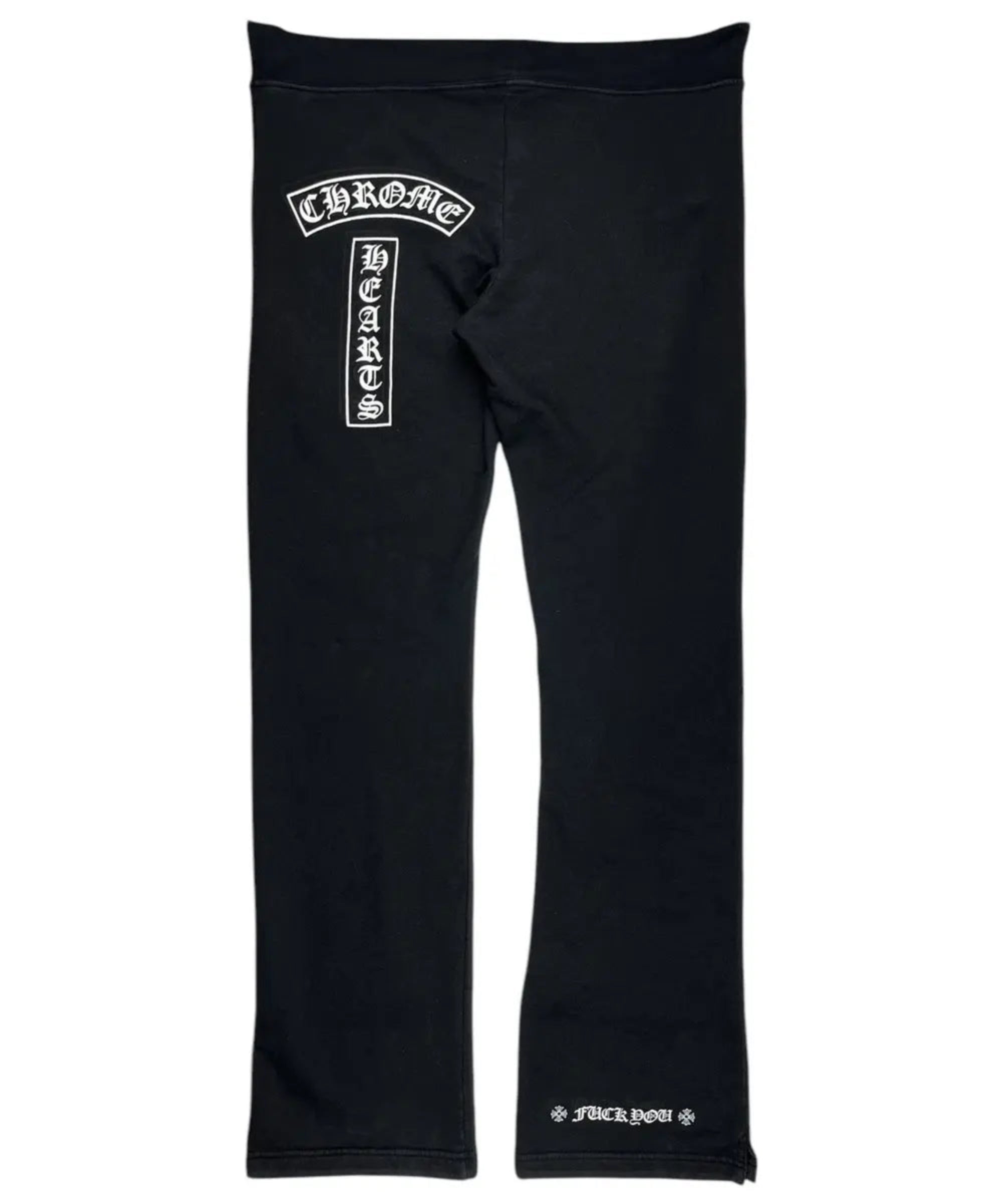 Chrome Hearts Vintage Flared T-Bar Logo Sweatpants Black-Empxre Boutique