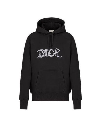 Dior X Peter Doig Crossover Logo Embroidered Pullover Black (Pre-Owned)