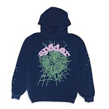 Sp5der OG Web Hoodie Navy/Pink