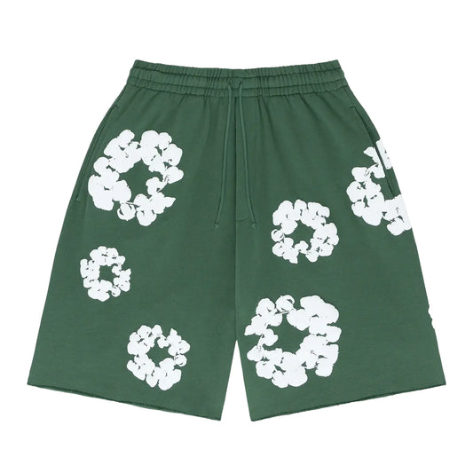 Denim Tears Cotton Wreath Sweatshorts Green