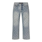 Lost Shdws Embossed Denim Pants Blue-Empxre Boutique