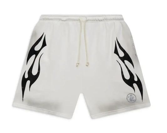 Hellstar Flame Shorts White