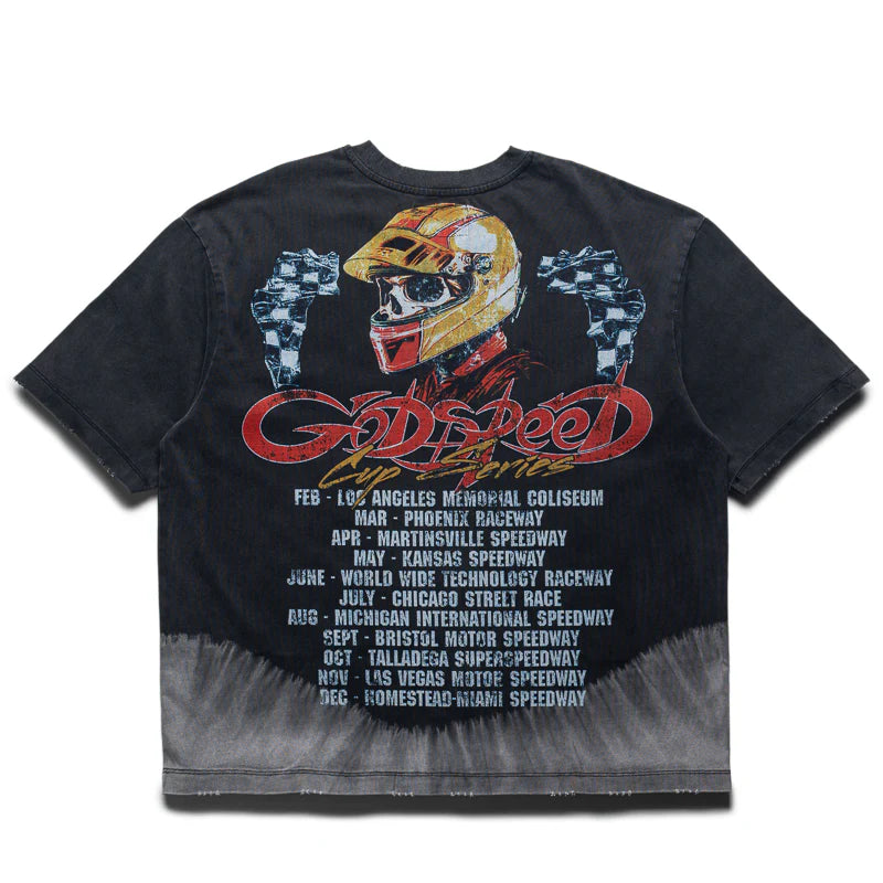 Godspeed F.T.W Tee Black Bleached Wash
