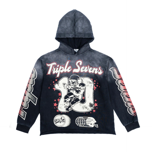 Triple Sevens All Star Hoodie Vintage Black