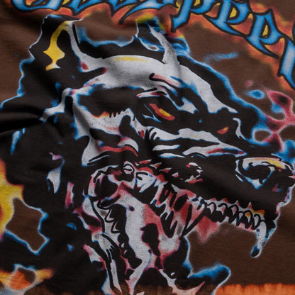 Godspeed Off the Leash Tee Brown Bleached Wash-Empxre Boutique