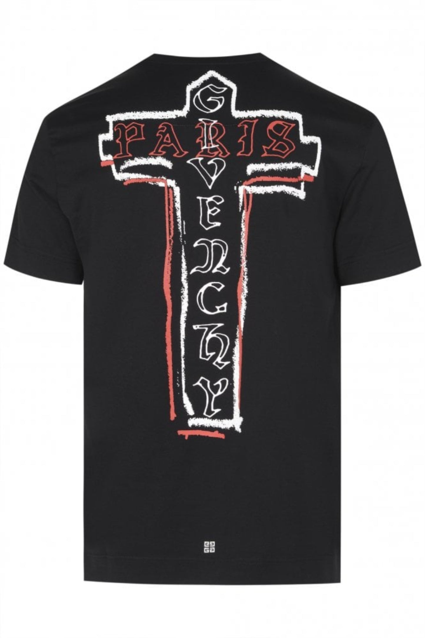Givenchy Slim Fit Print Tee Black Red