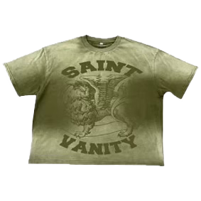 SAINT VANITY GRIFFIN GREEN DISSOLVE TEE