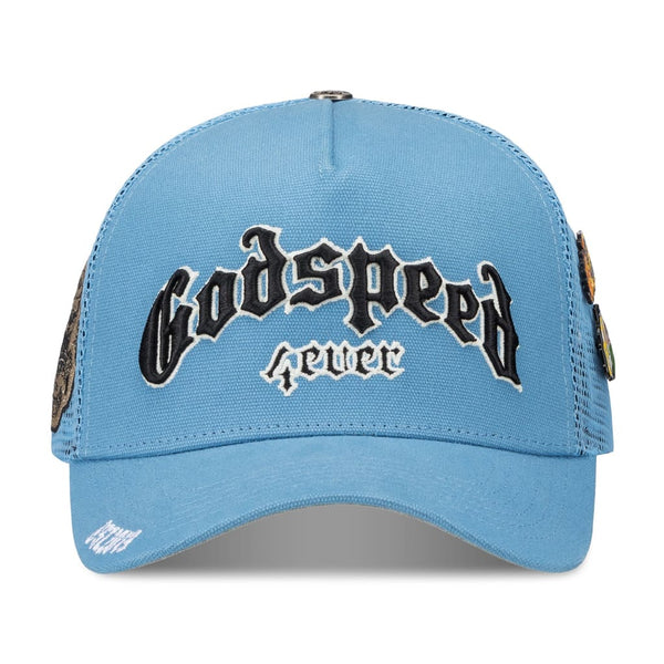 Godspeed Trucker Hat Sky Blue-Empxre Boutique