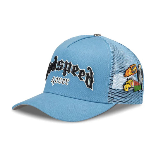 Godspeed Trucker Hat Sky Blue-Empxre Boutique