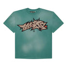 Hellstar Cracked Logo Distressed Tee Green-Empxre Boutique