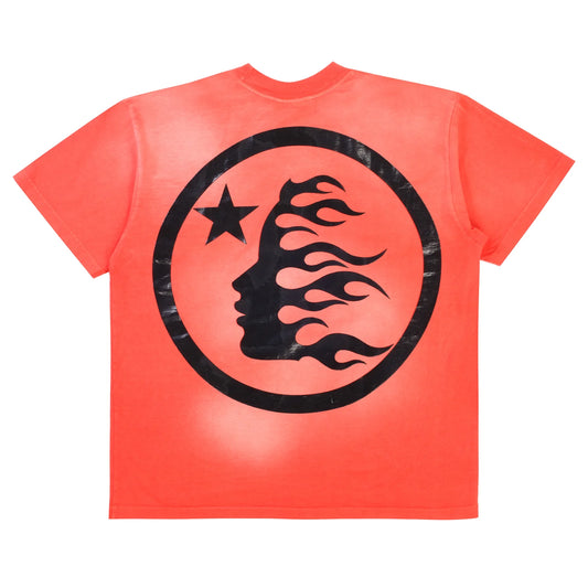 Hellstar Sports Logo Gel Tee Washed Red