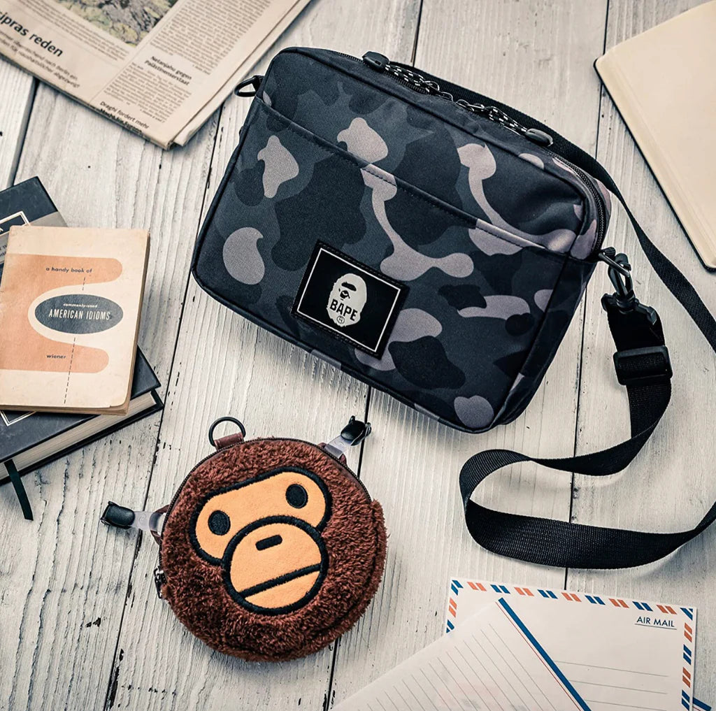 Bape Black Baby Milo Plush Bag-Empxre Boutique
