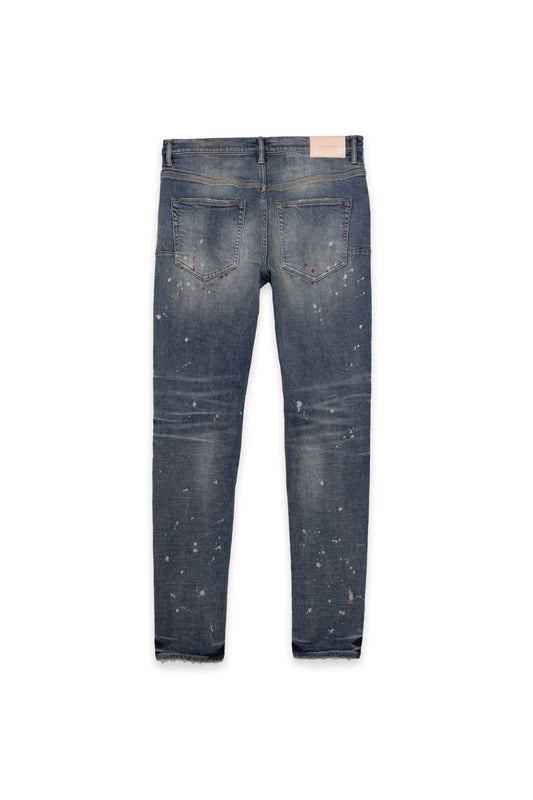 Purple Brand Paint Splatter Jeans Vintage Spotted Indigo