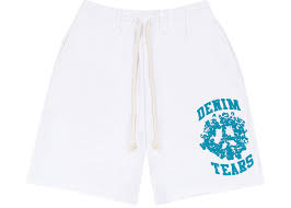 Denim Tears University Sweatshorts White