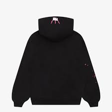 Sp5der Angel Number Hoodie Black