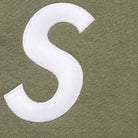 Supreme S Logo Zip Up Hooded Sweatshirt Olive