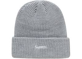 Supreme Loose Gauge Beanie Heather Grey