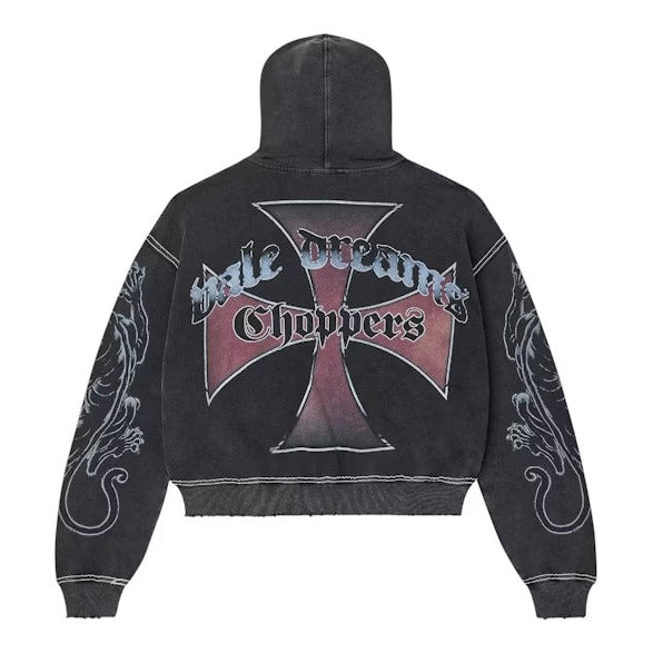 Vale Forever Hardy Boys Zip Up Hoodie Black – Empxre Boutique