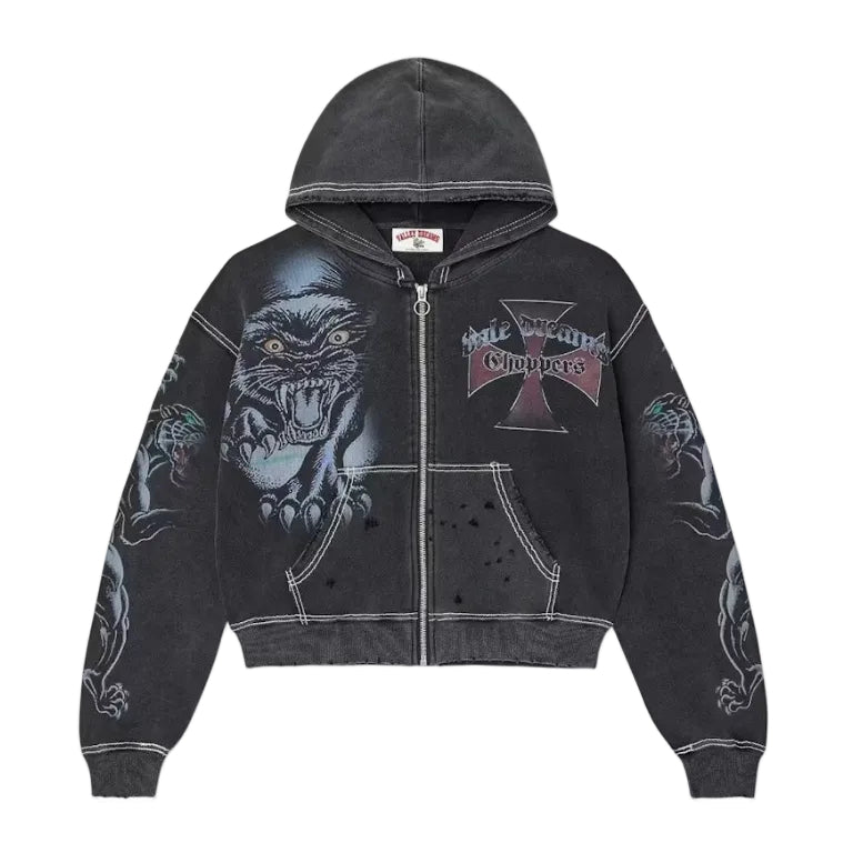 Vale Forever Hardy Boys Zip Up Hoodie Black – Empxre Boutique