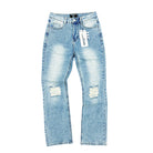 Mixed Emotions ME Rhinestone Jeans Blue-Empxre Boutique