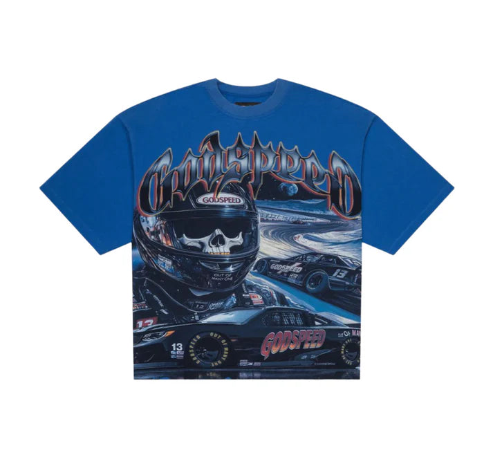 Godspeed Le Dernier Nascar Tee Royal Blue-Empxre Boutique