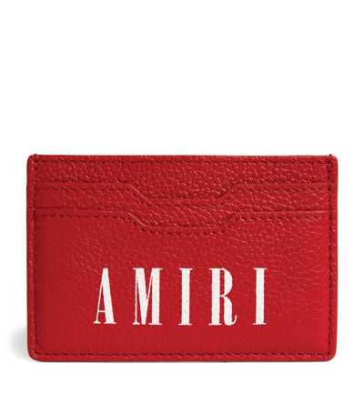 Amiri Red Leather Bandana Cardholder