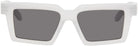 Off White Gray Windsor Sunglasses-Empxre Boutique